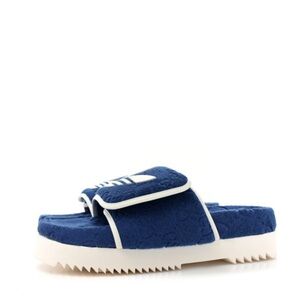 X ADIDAS Terry Cloth GG Monogram Mens Platform Sandals 9